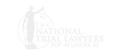 Top 40 Under 40 award logo for The National Trial Lawyers