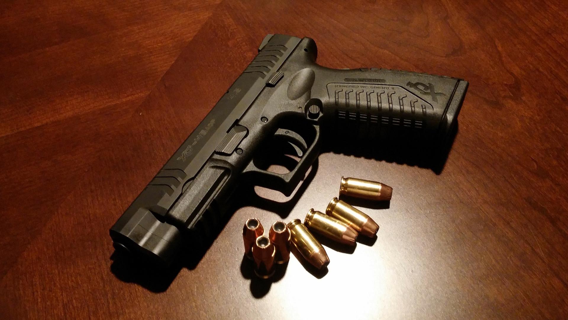 firearm and bullets