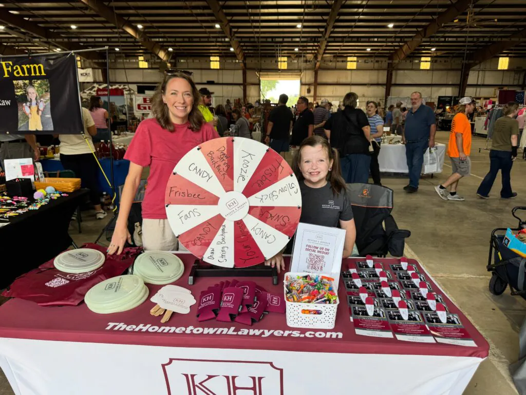 Heather and Lila at the preble county pork festival